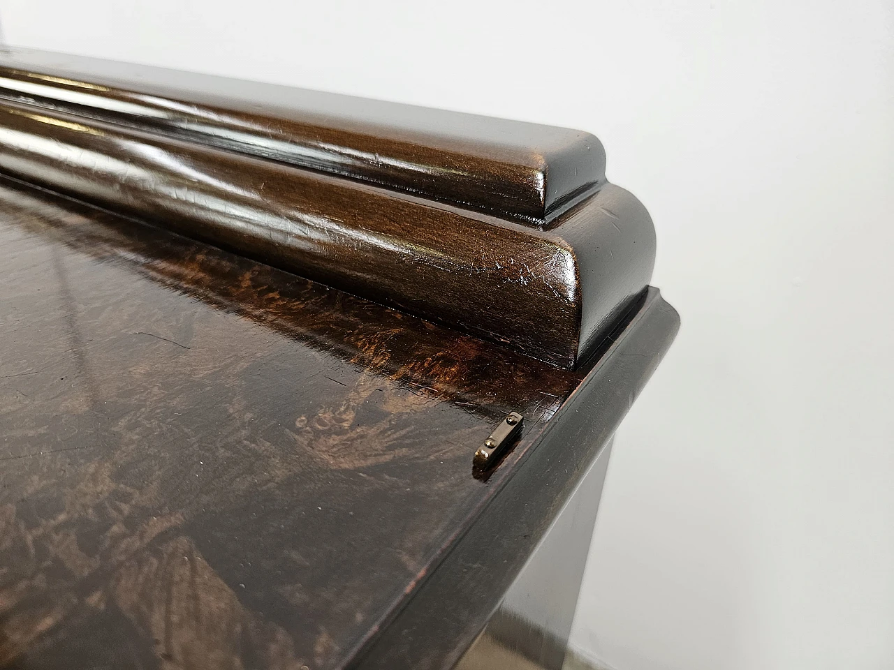 Art Deco walnut dressing table cabinet, 1940s 11