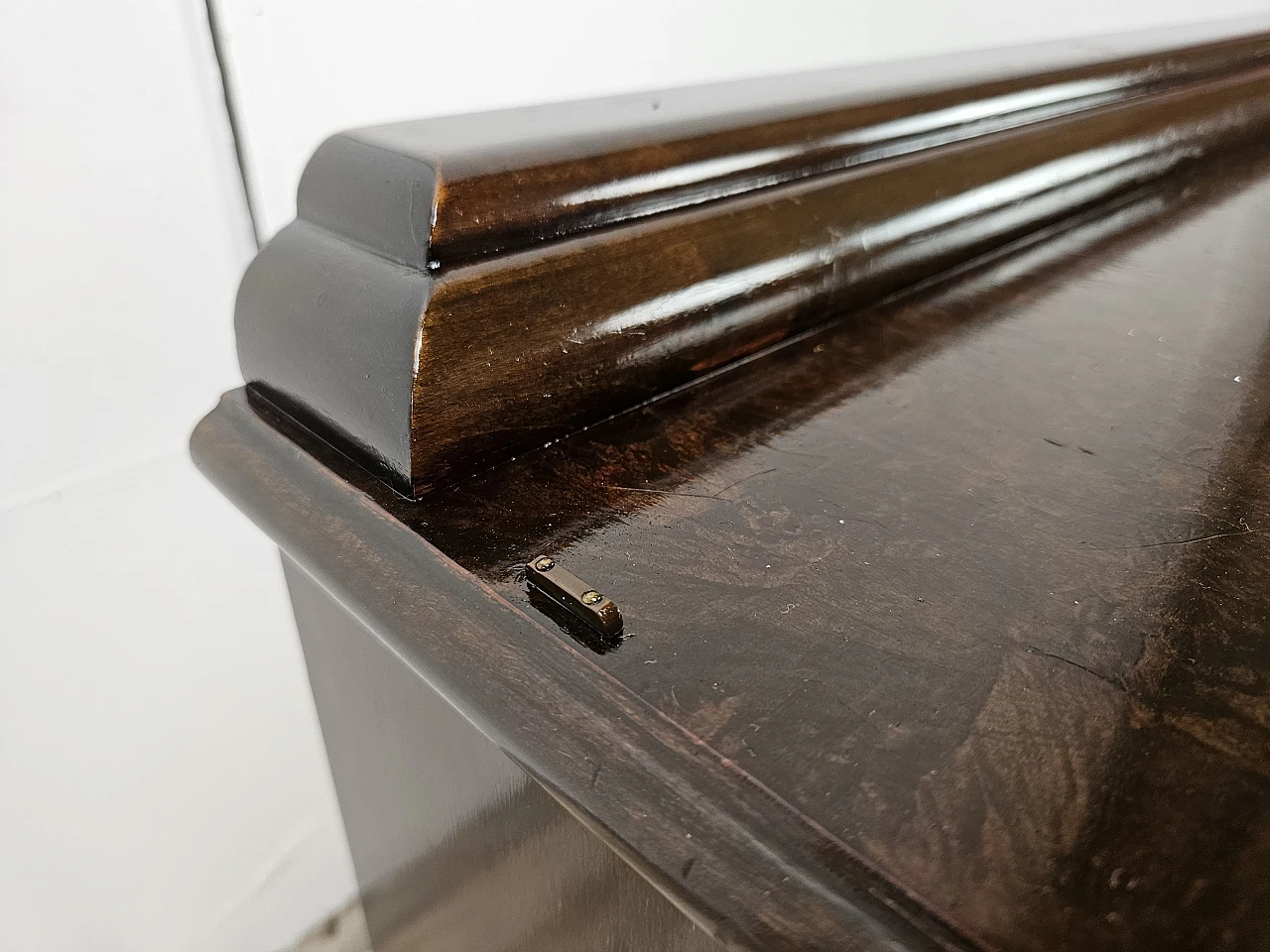 Art Deco walnut dressing table cabinet, 1940s 15