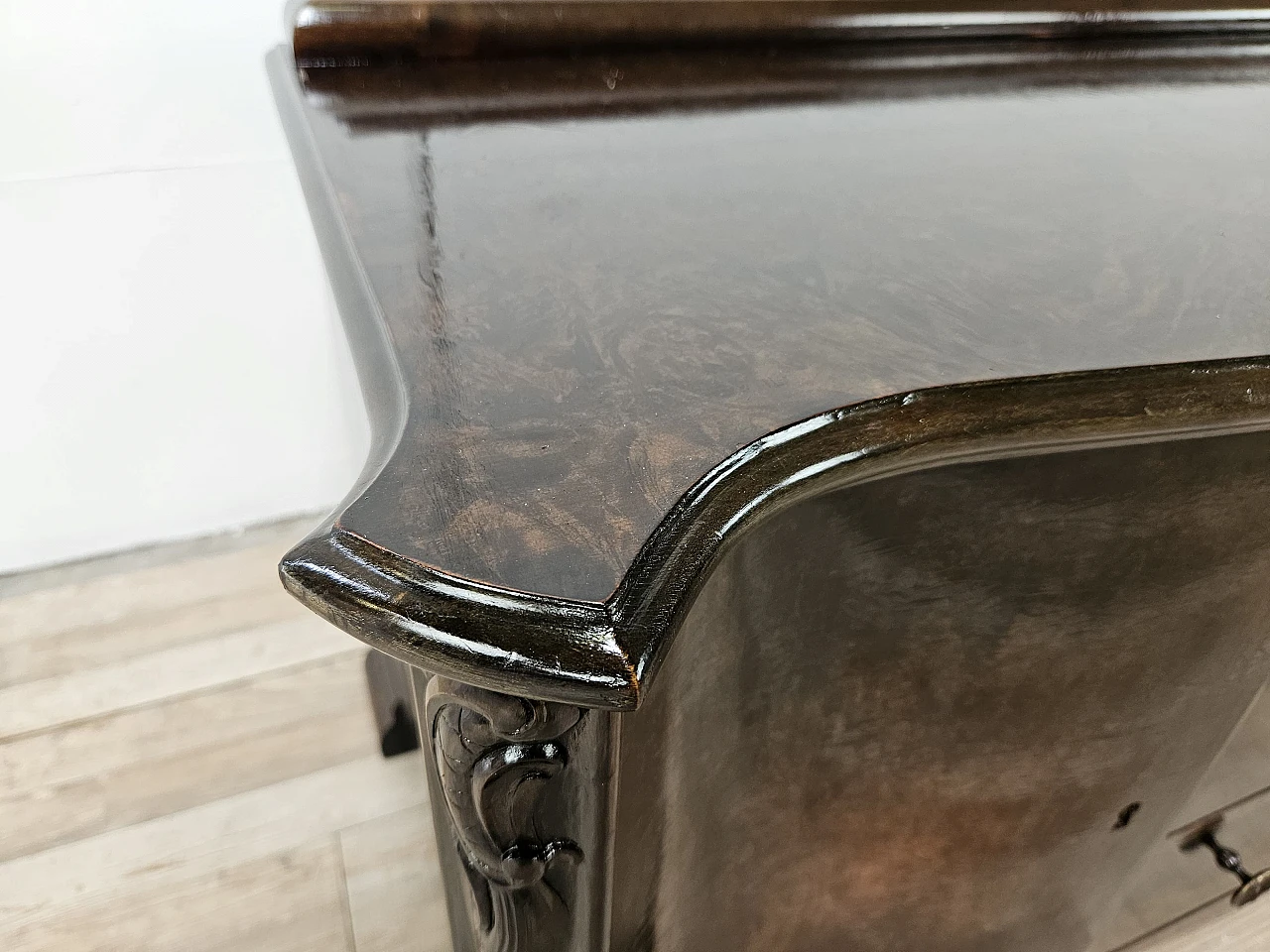 Art Deco walnut dressing table cabinet, 1940s 16