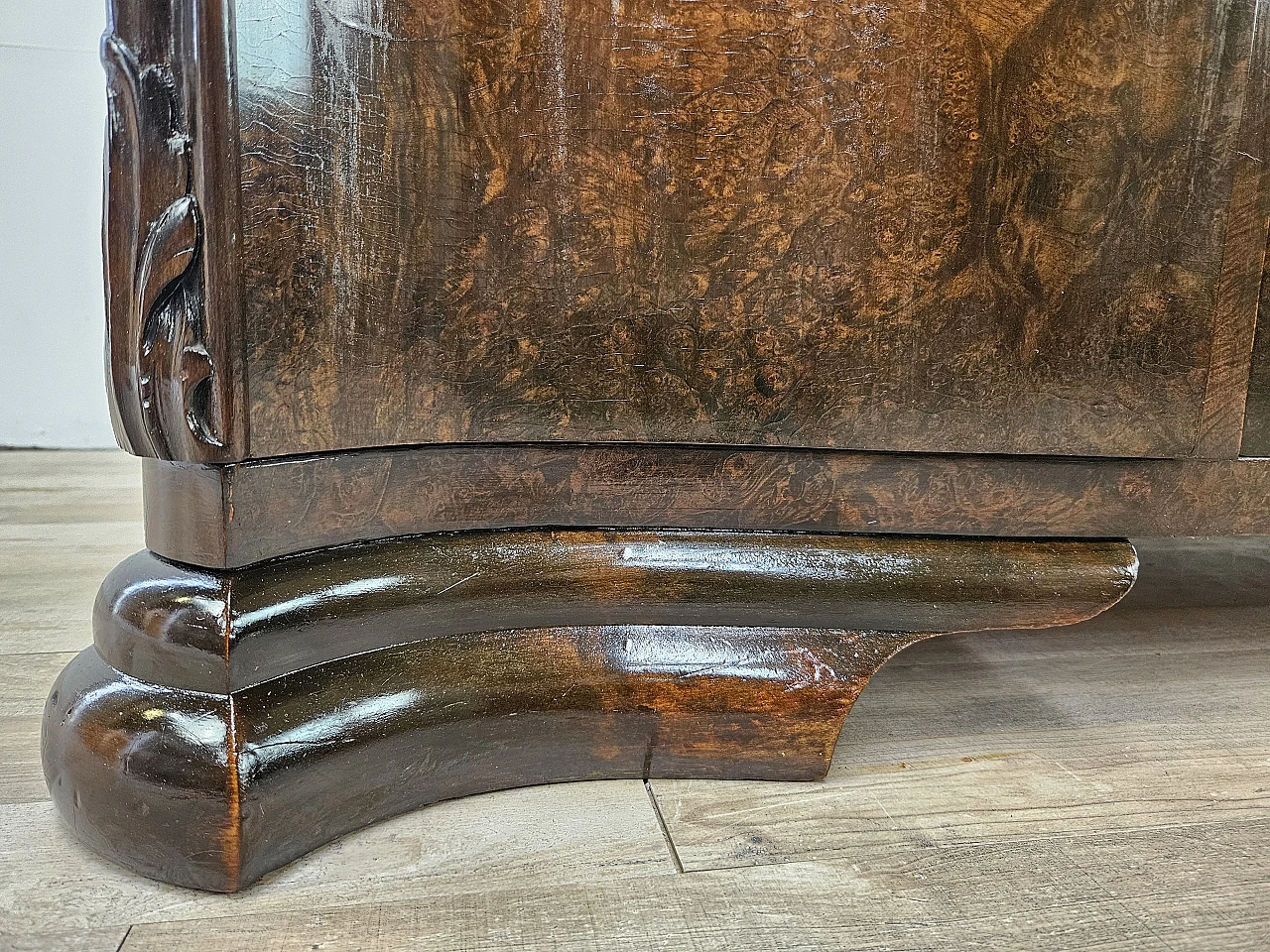 Art Deco walnut dressing table cabinet, 1940s 19