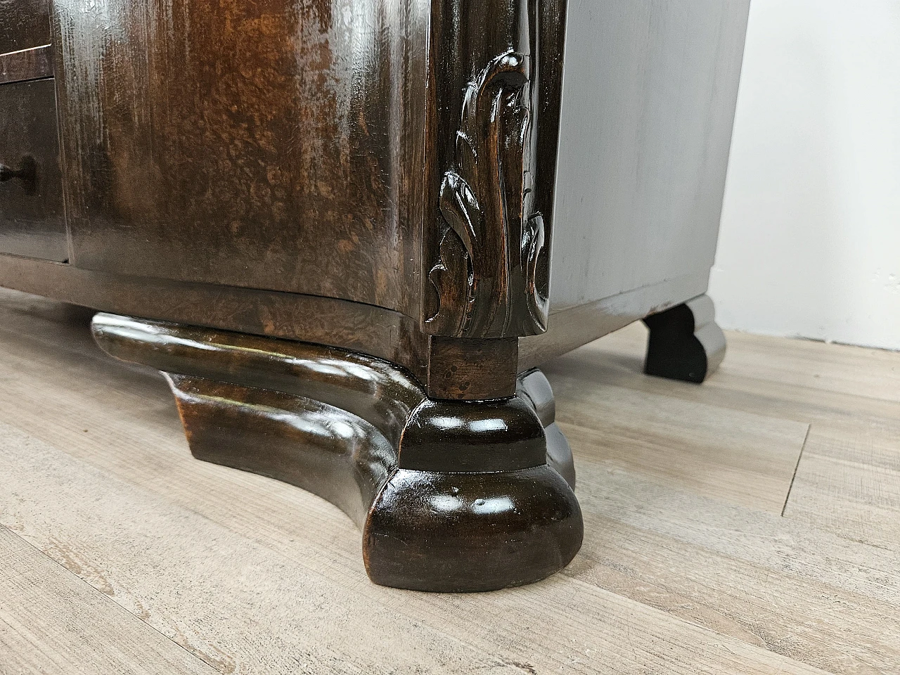 Art Deco walnut dressing table cabinet, 1940s 22