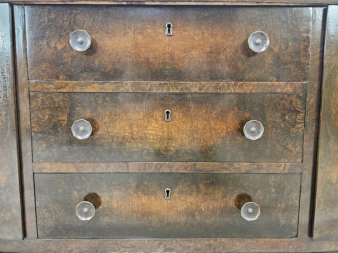 Art Deco walnut dressing table cabinet, 1940s 24