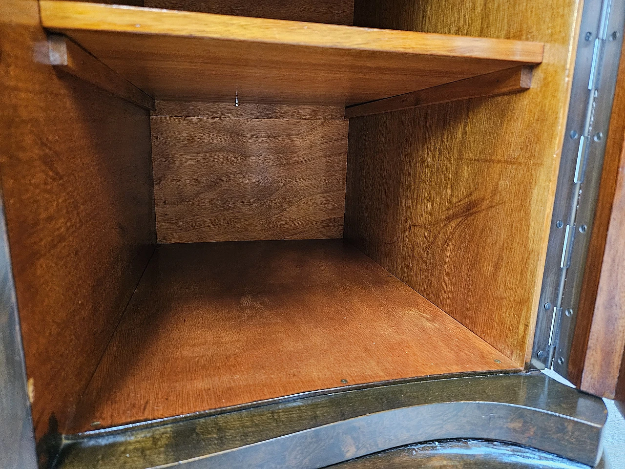 Art Deco walnut dressing table cabinet, 1940s 42