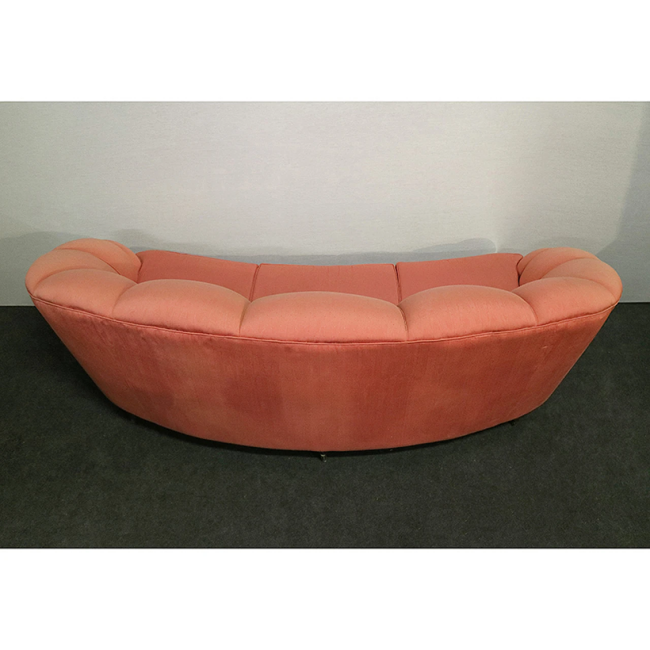 Velvet sofa Gio Ponti style, 50s 5