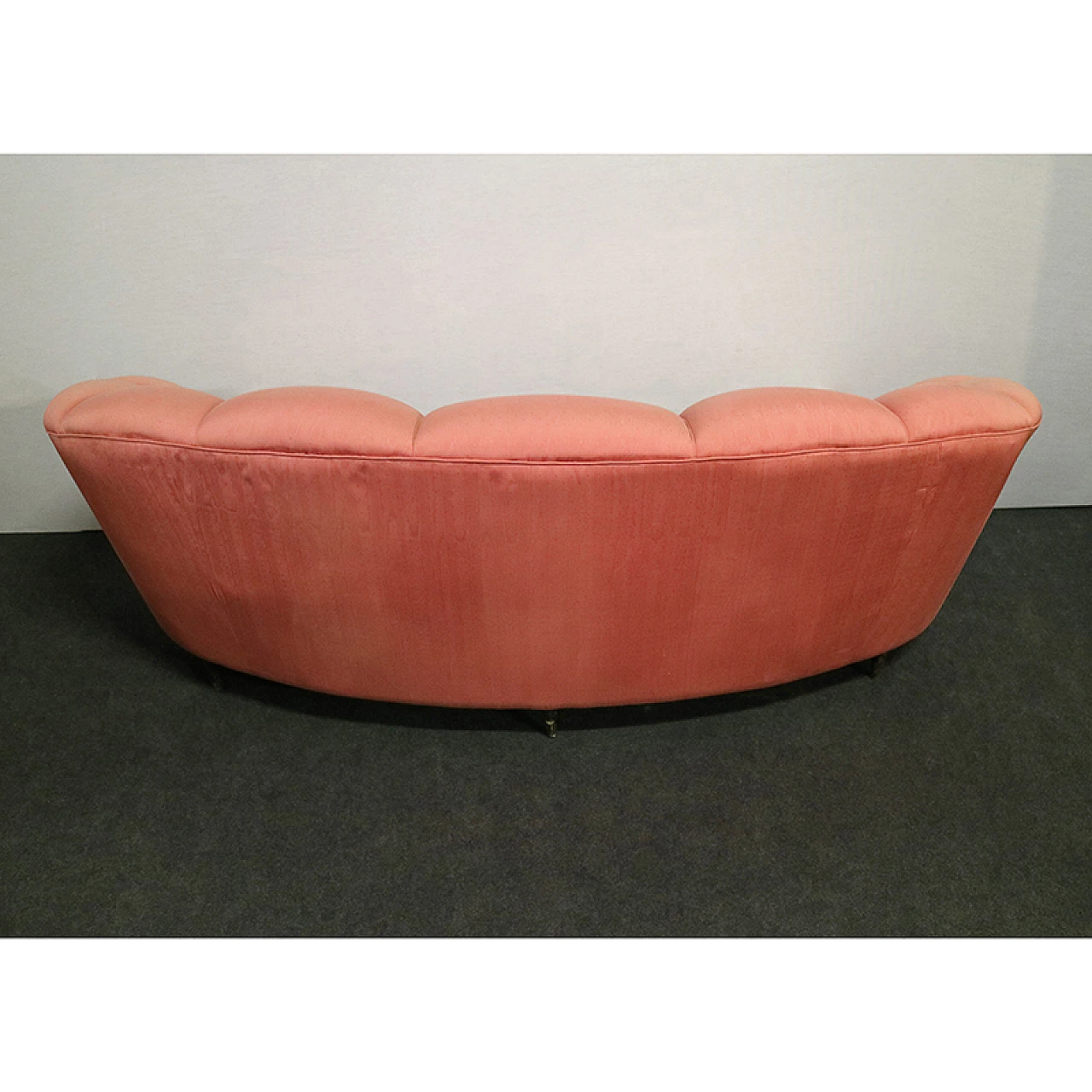 Velvet sofa Gio Ponti style, 50s 6