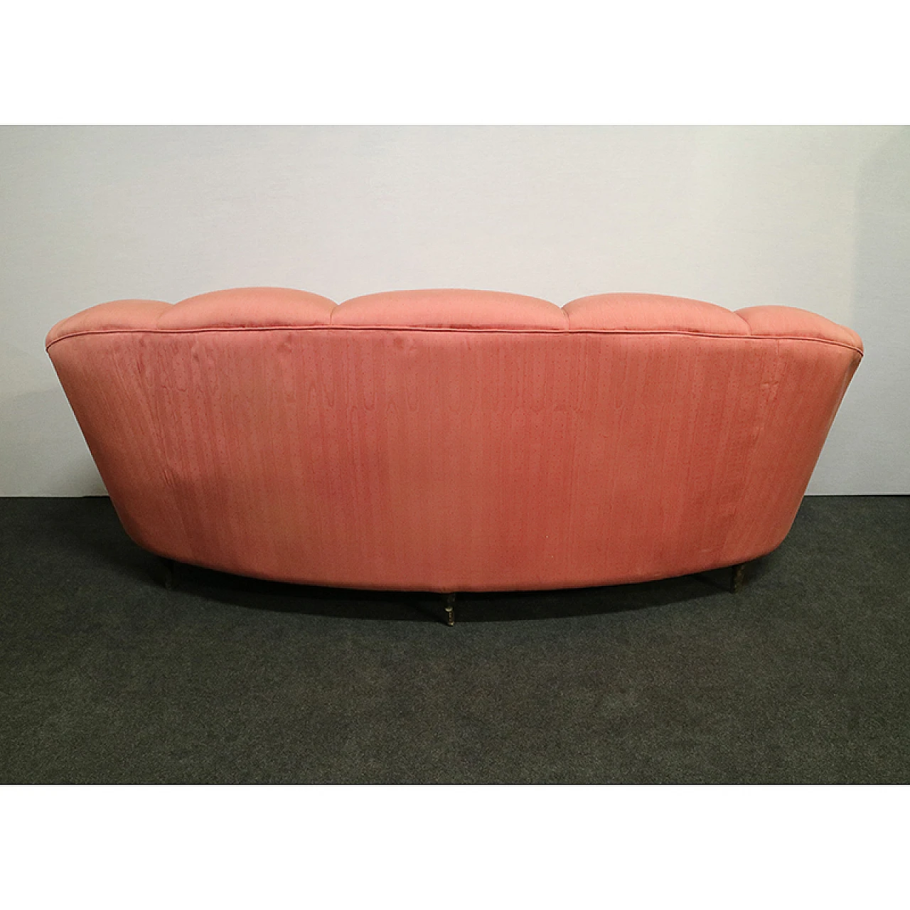 Velvet sofa Gio Ponti style, 50s 7