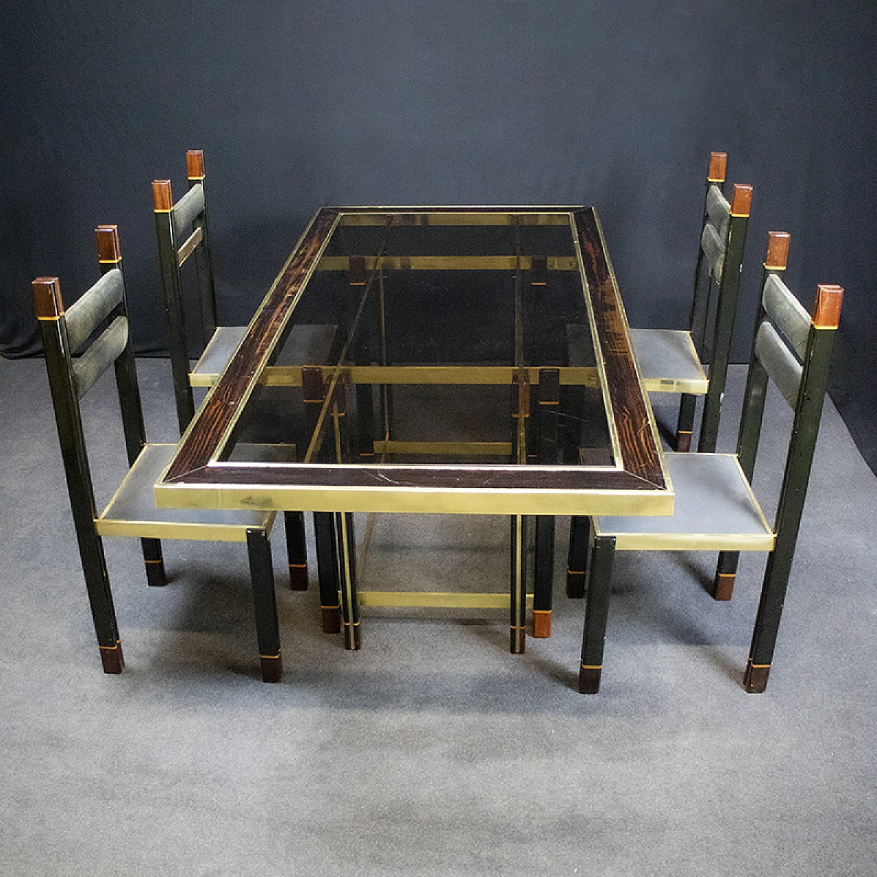 Table set by Paolo Barracchia for Roman Decò, 70s 1