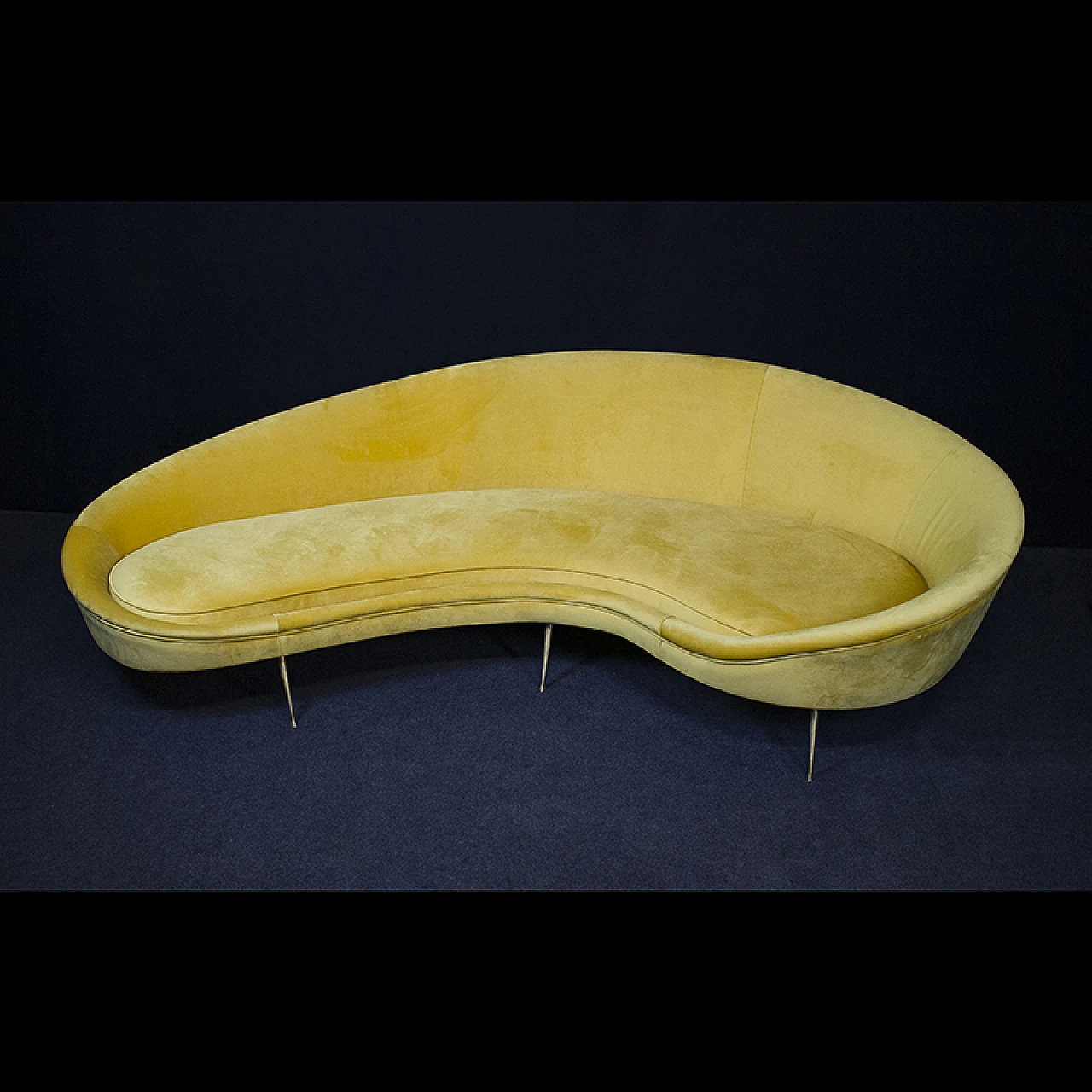 Yellow sofa Munari style, '90s 2