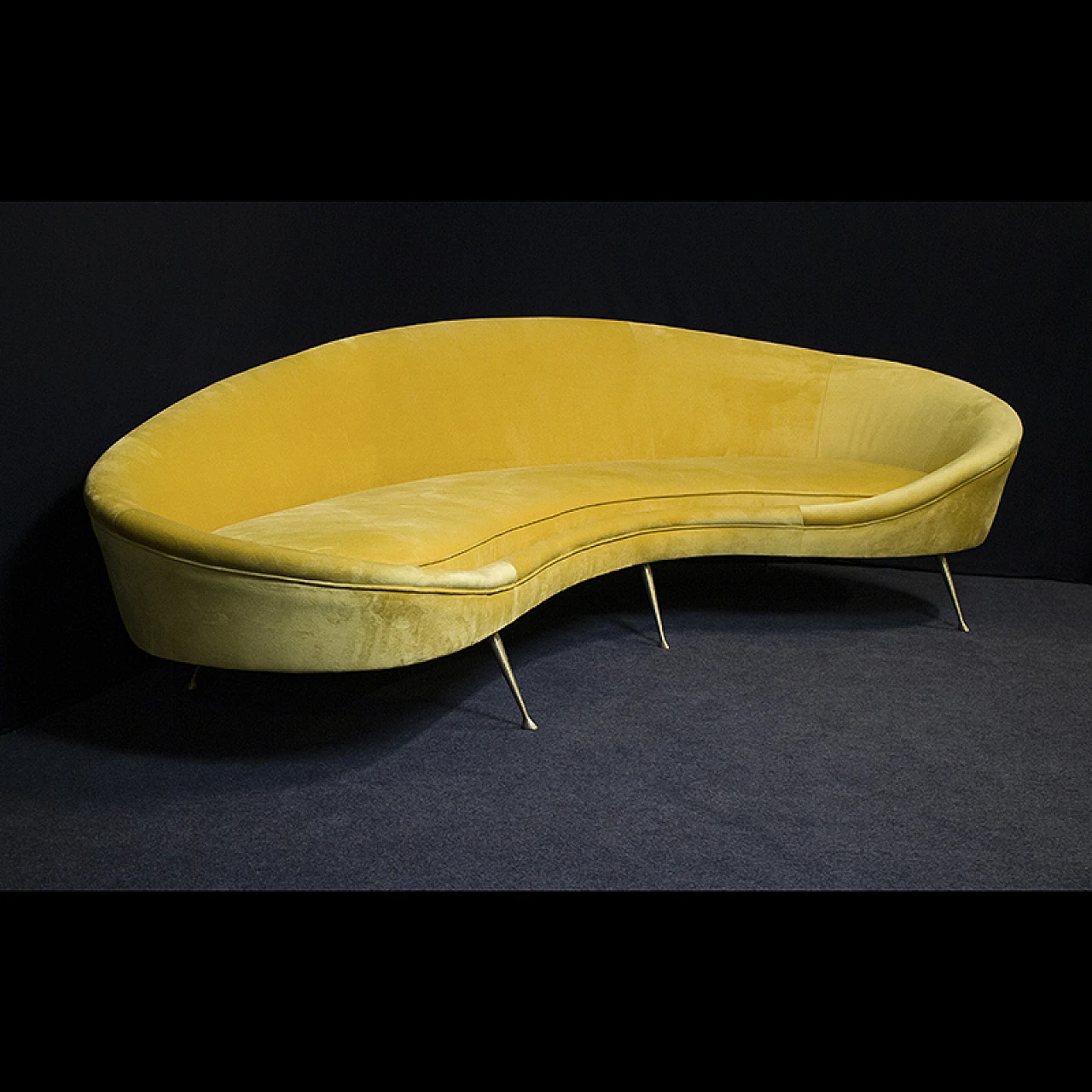 Yellow sofa Munari style, '90s 3