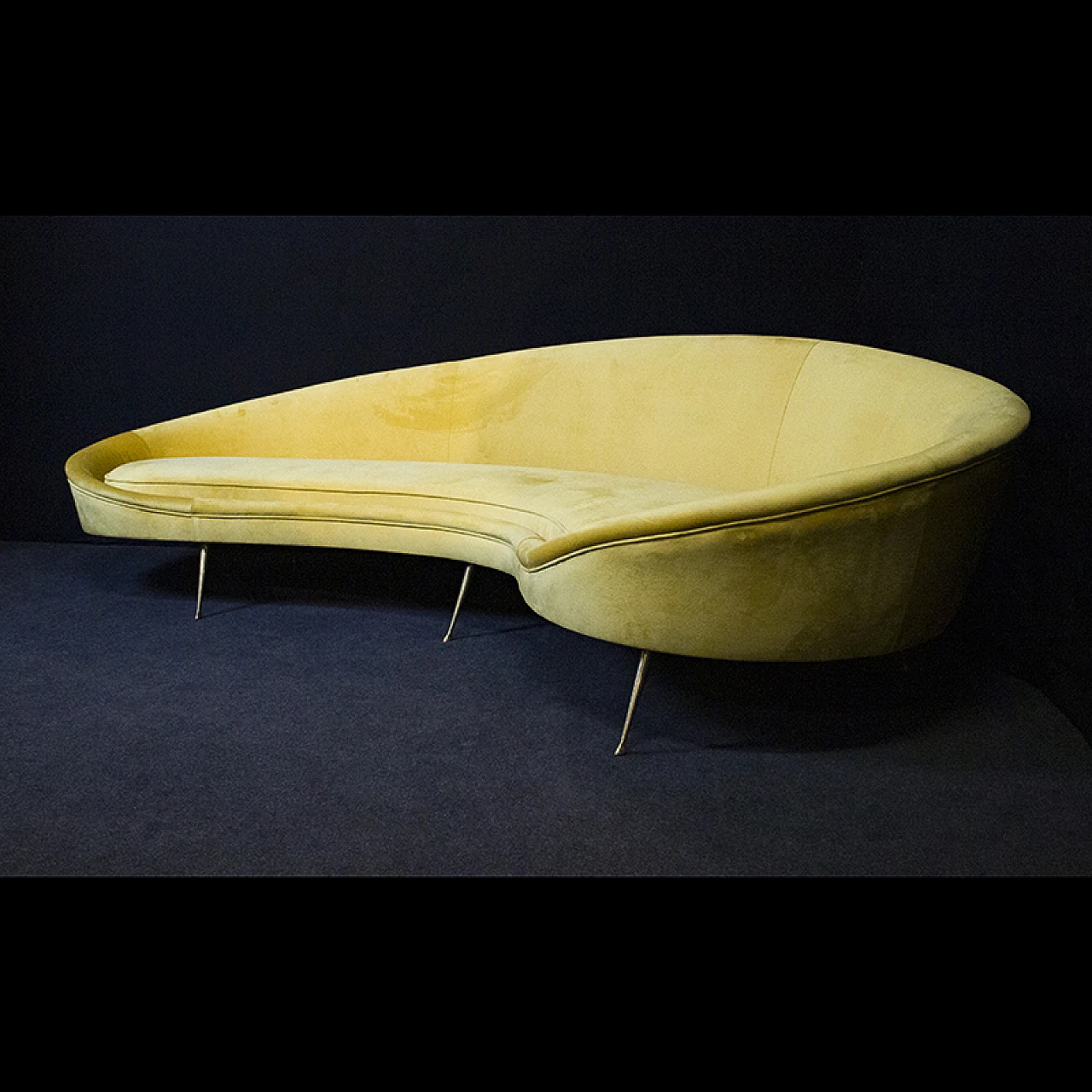 Yellow sofa Munari style, '90s 5