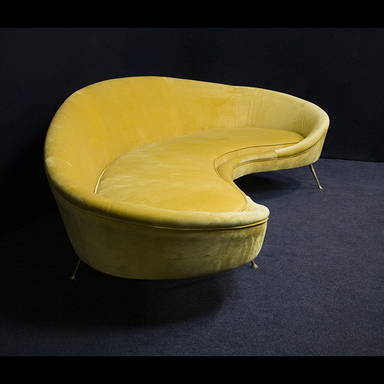 Yellow sofa Munari style, '90s 7