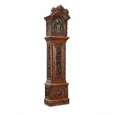 Oak pendulum clock, early 20th century