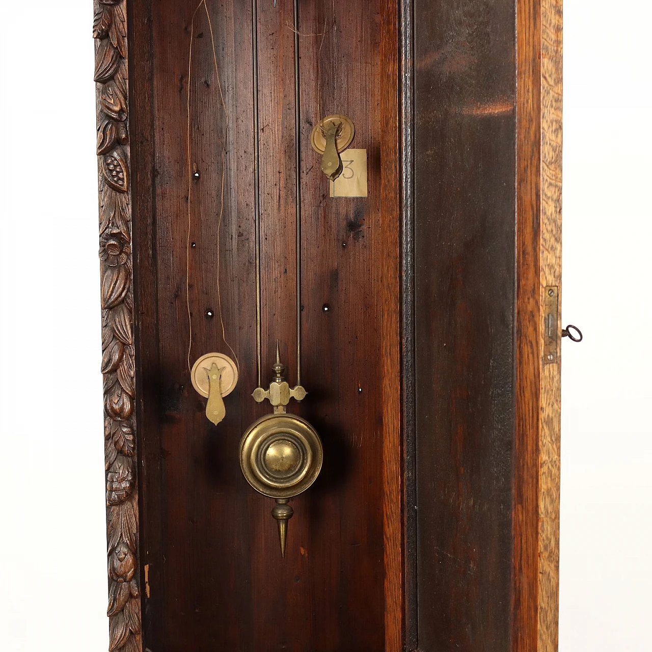 Oak pendulum clock, early 20th century 8