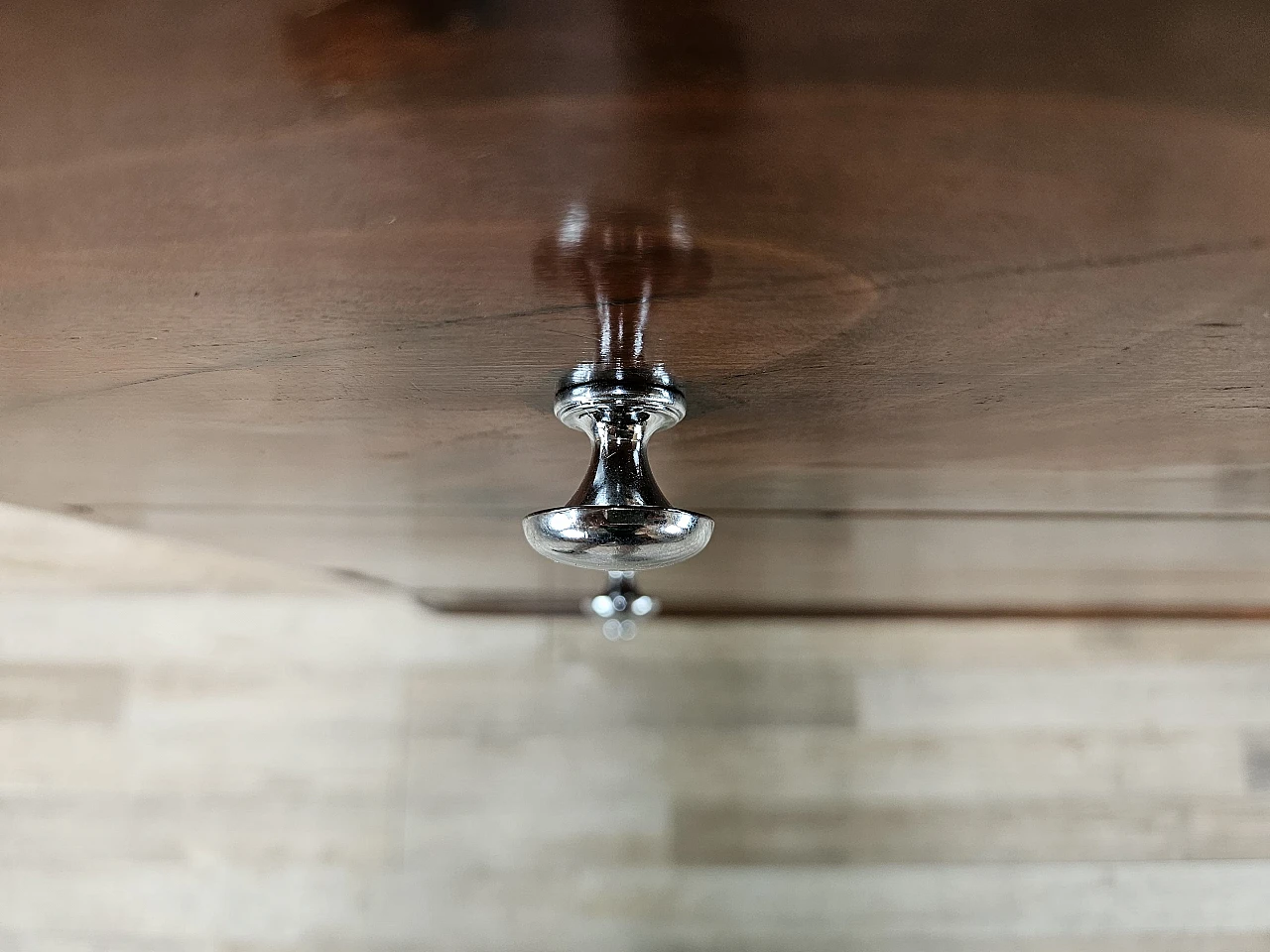 Walnut dresser with silvered knobs, 1930s 18