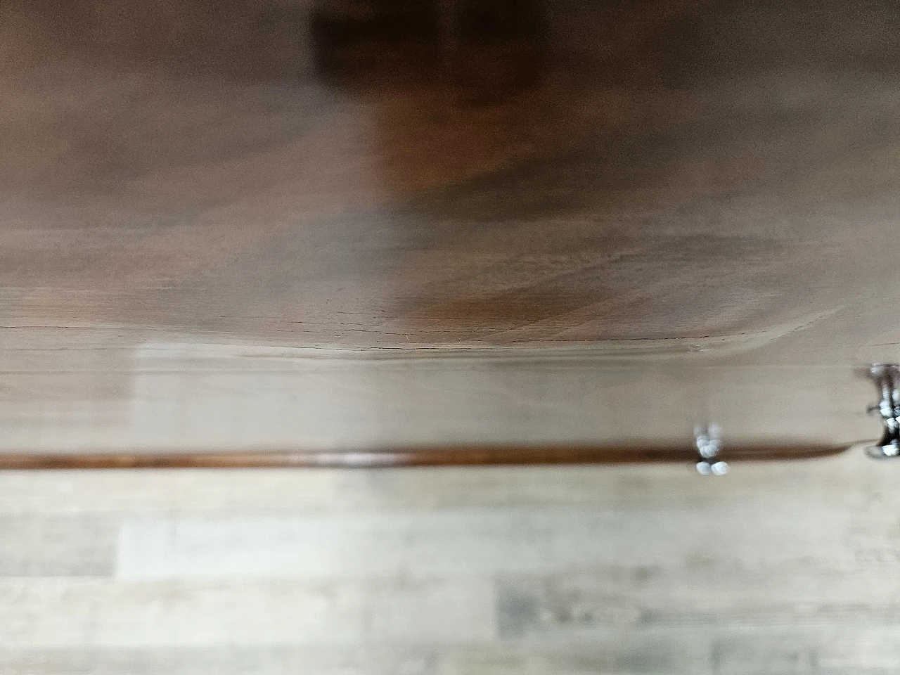 Walnut dresser with silvered knobs, 1930s 31