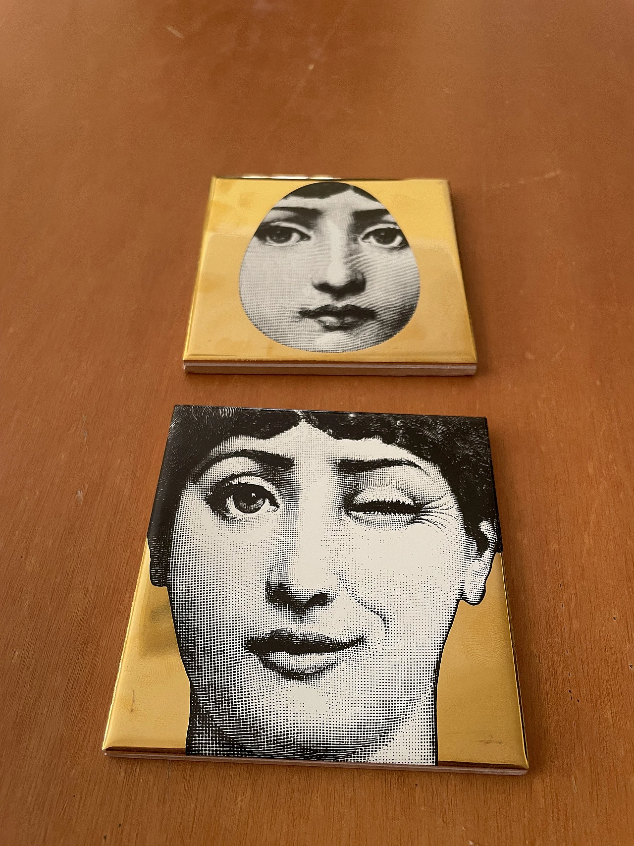 Coppia di piastrelle di Ceramiche Bardelli per Fornasetti 1