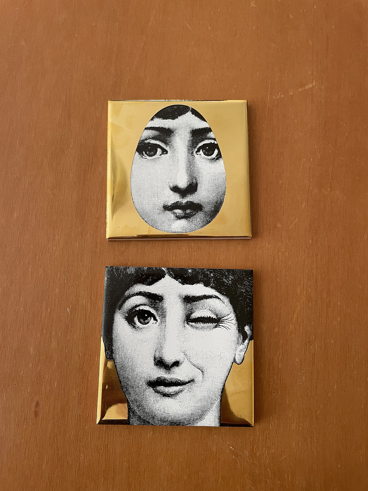 Pair of tiles by Ceramiche Bardelli for Fornasetti 3