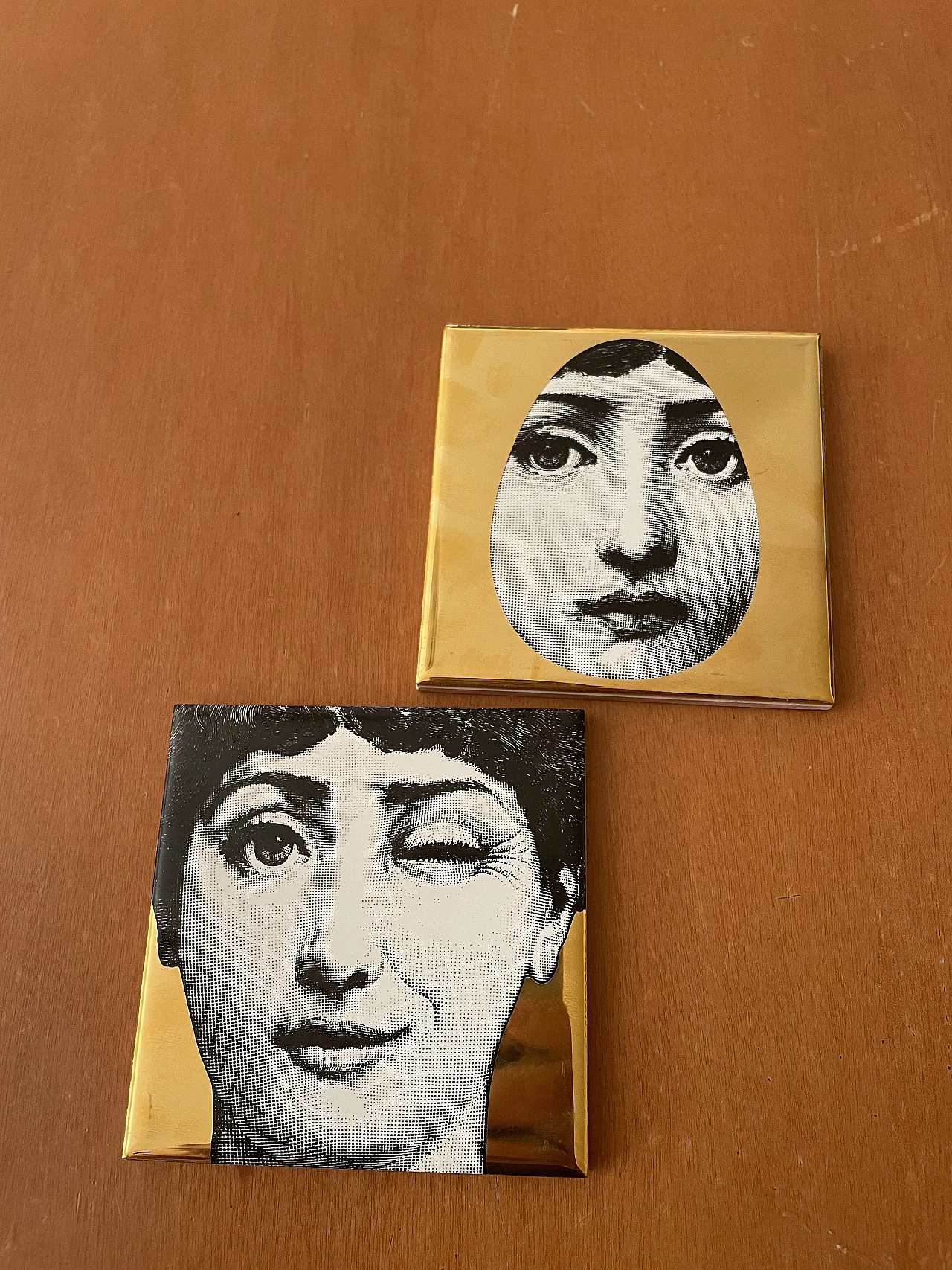 Pair of tiles by Ceramiche Bardelli for Fornasetti 5