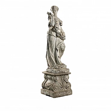 Allegory of Spring, grit garden statue