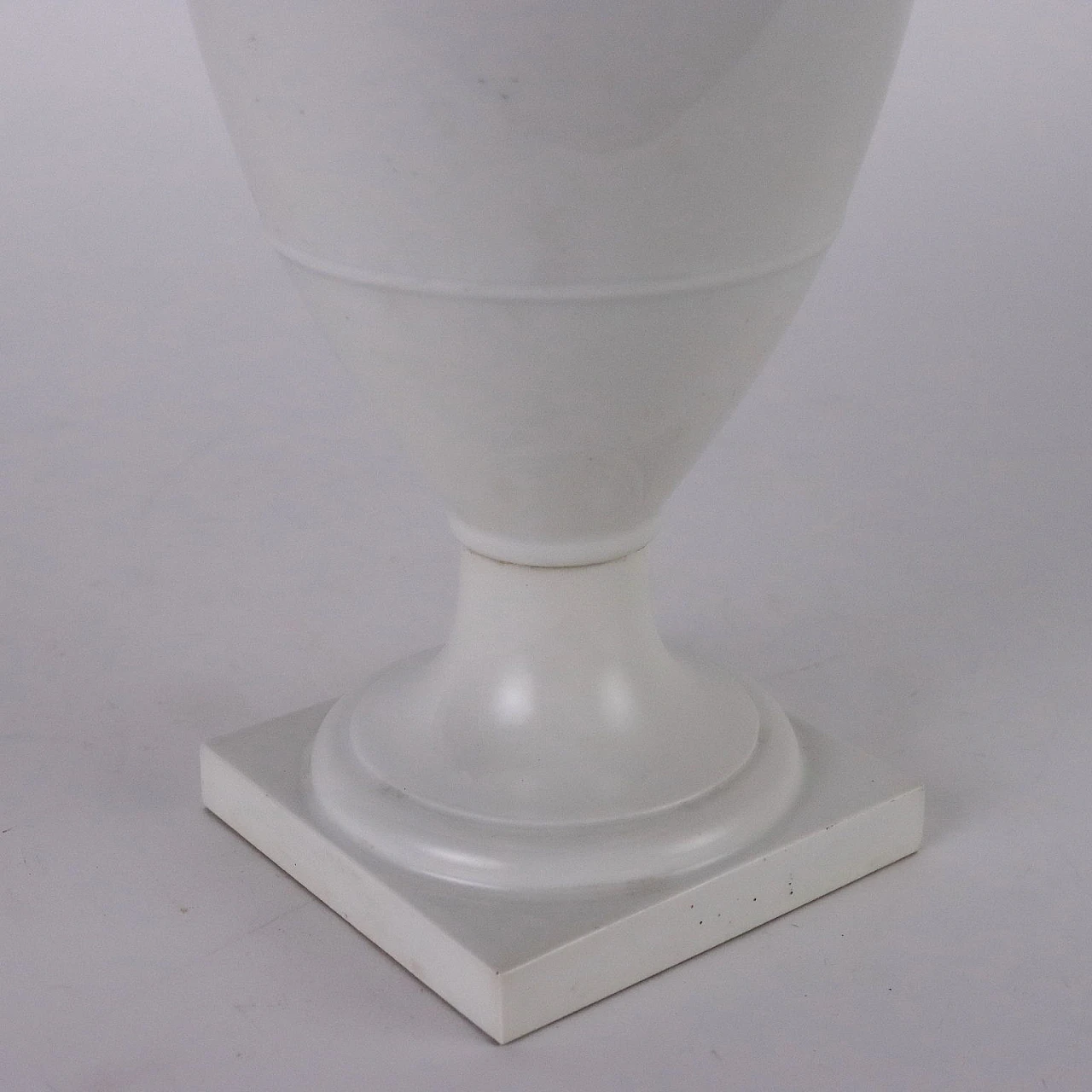 White porcelain amphora vase with leaf volutes by KPM 6