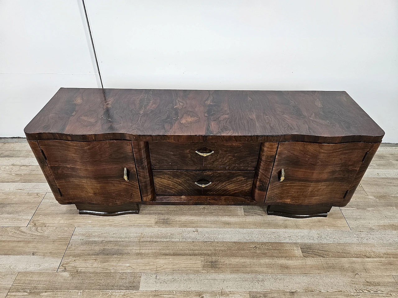 Art Deco mahogany briar sideboard 2