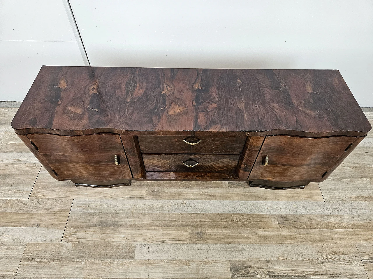 Art Deco mahogany briar sideboard 3