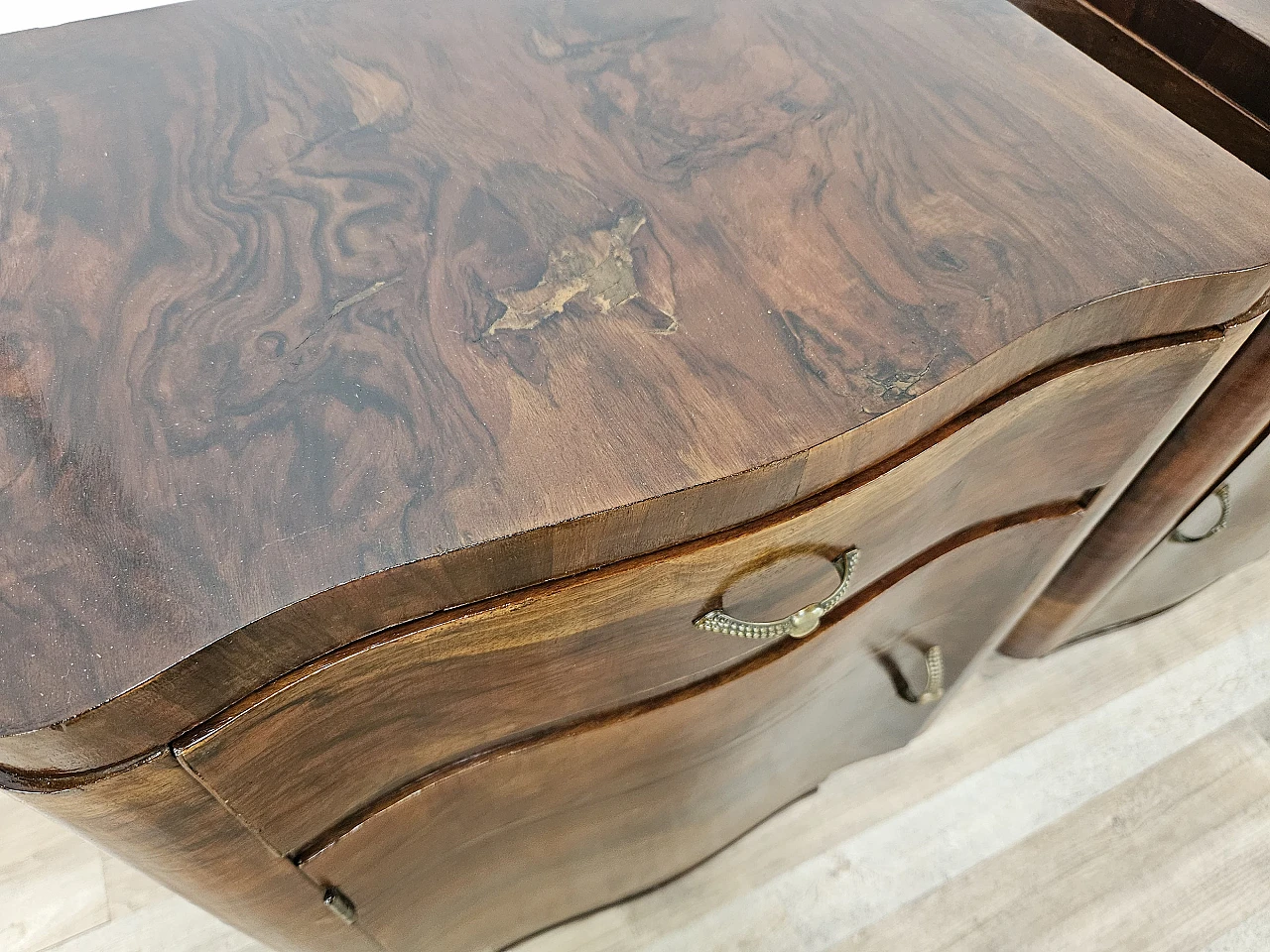 Art Deco mahogany burl nightstands 10