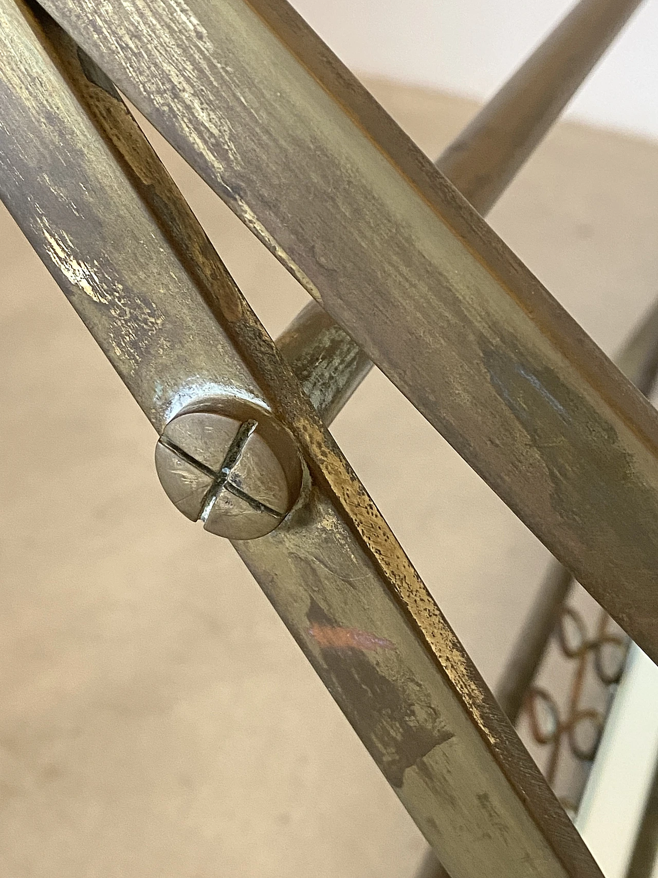 Brass and glass coffee table, 1950s 8