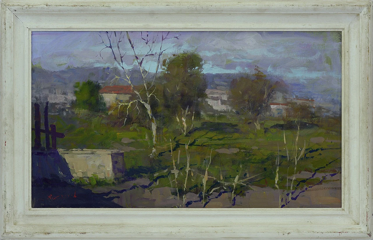 Campagna by Renato Criscuolo, oil on canvas, 2000s 1