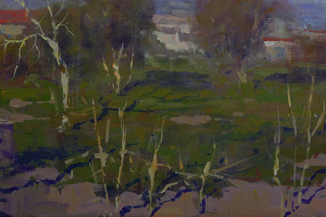 Campagna by Renato Criscuolo, oil on canvas, 2000s 3