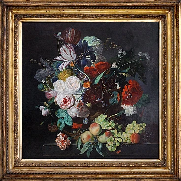 Flowers by Angelo Granati, oil on canvas, 2000s