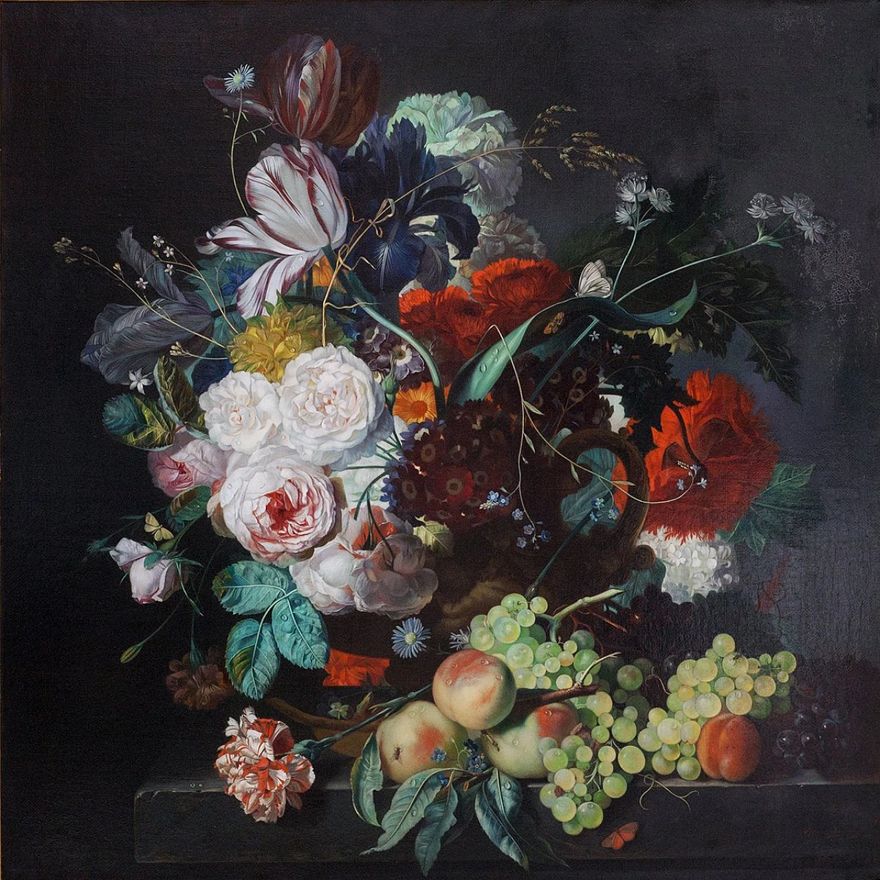 Flowers by Angelo Granati, oil on canvas, 2000s 2