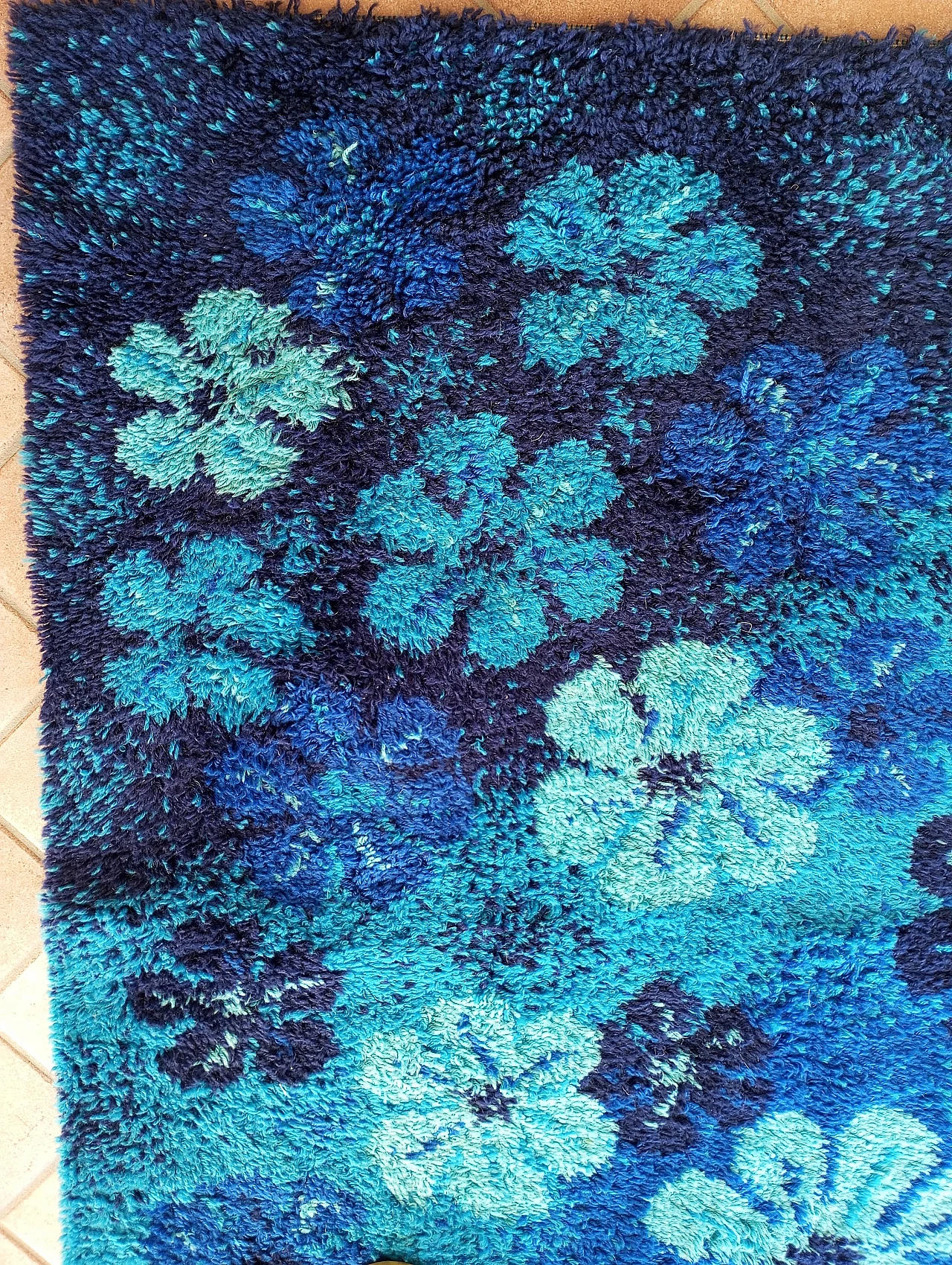 Danish wool rug from the 1970s 3