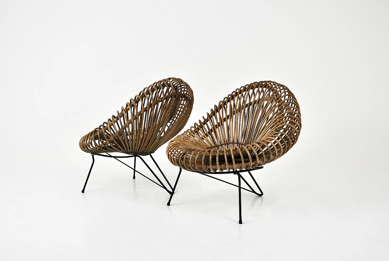 Lounge chairs by Janine Abraham & Dirk Jan Rol for Rougier, 1950s 1