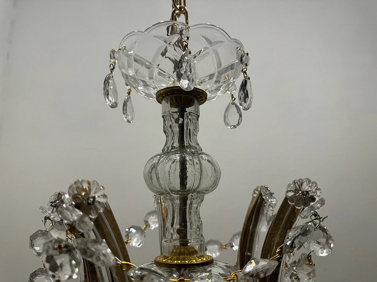 Large Crystal Murano Chandeliers Maria Teresa Set of 2 10