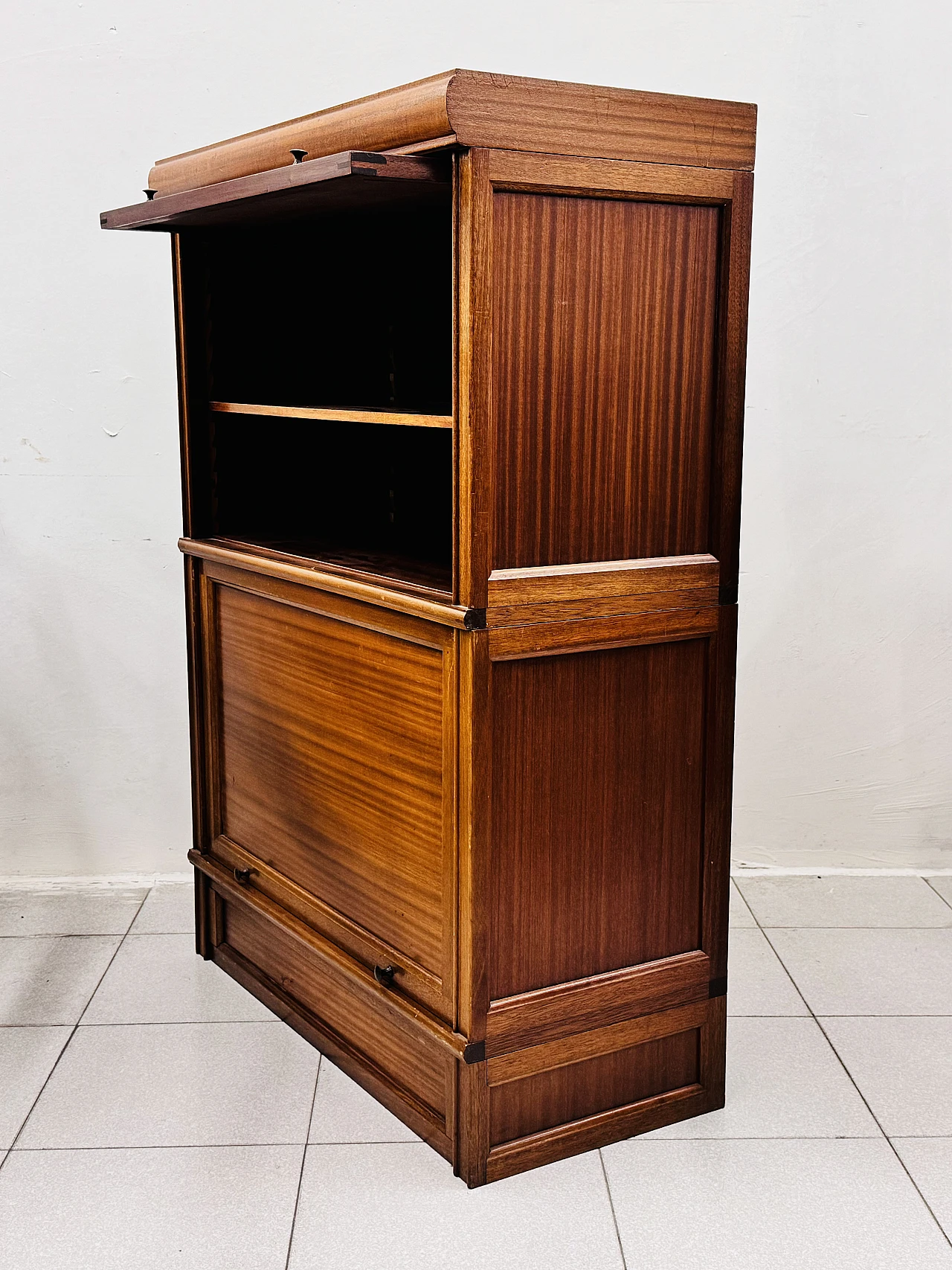 Globe stackable French bookcase in mahogany, 1940s-50s 4