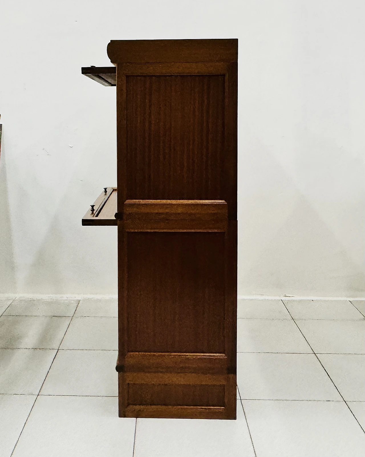 Globe stackable French bookcase in mahogany, 1940s-50s 10