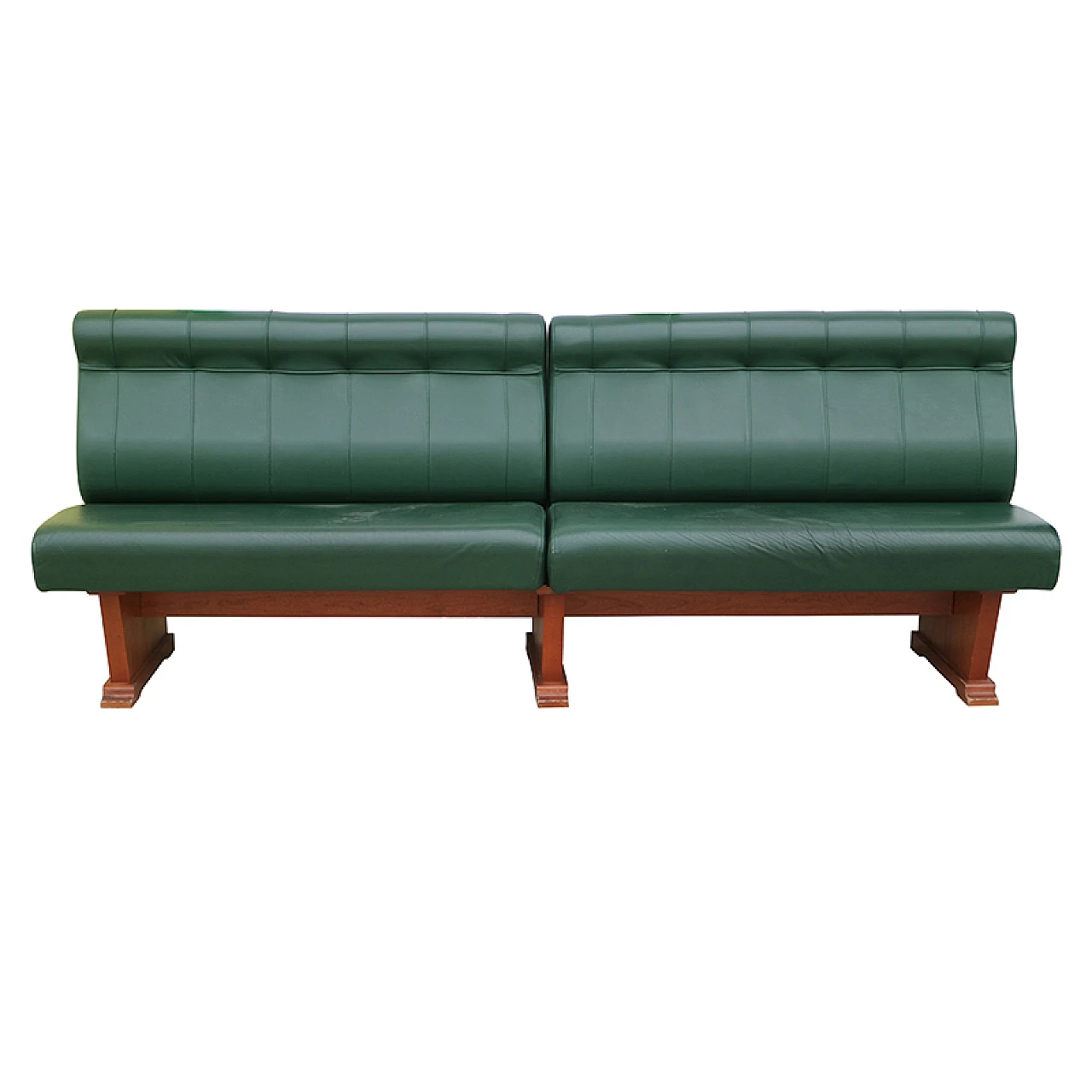 Leather wall bench 1