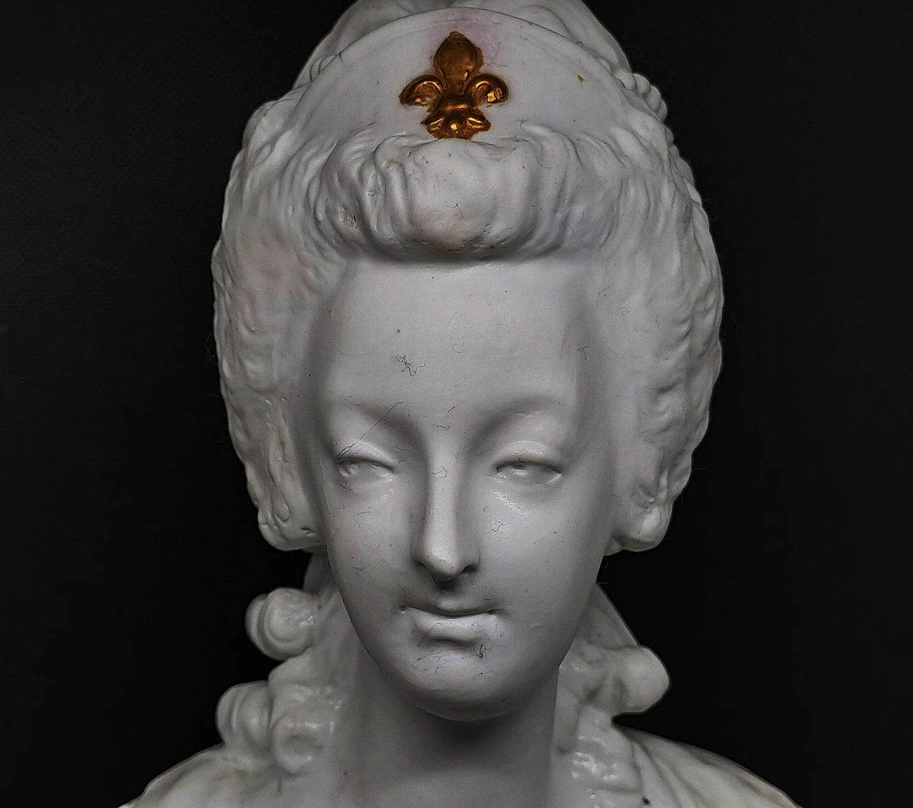 Maria Antoniette & Louis XVI, busquit busts, Sevres, 19th century 9