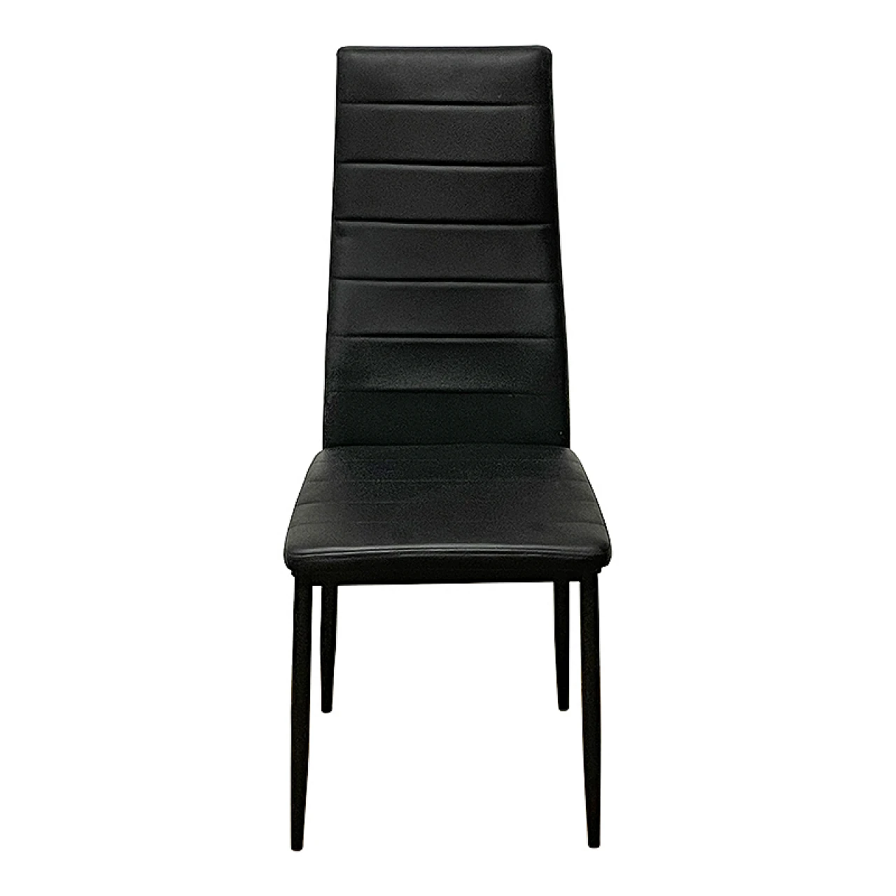 Black leather chairs 4