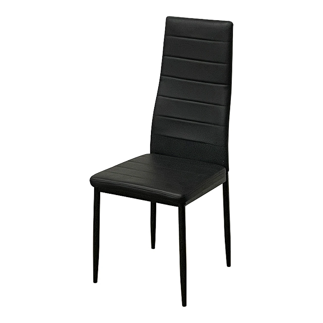 Black leather chairs 6