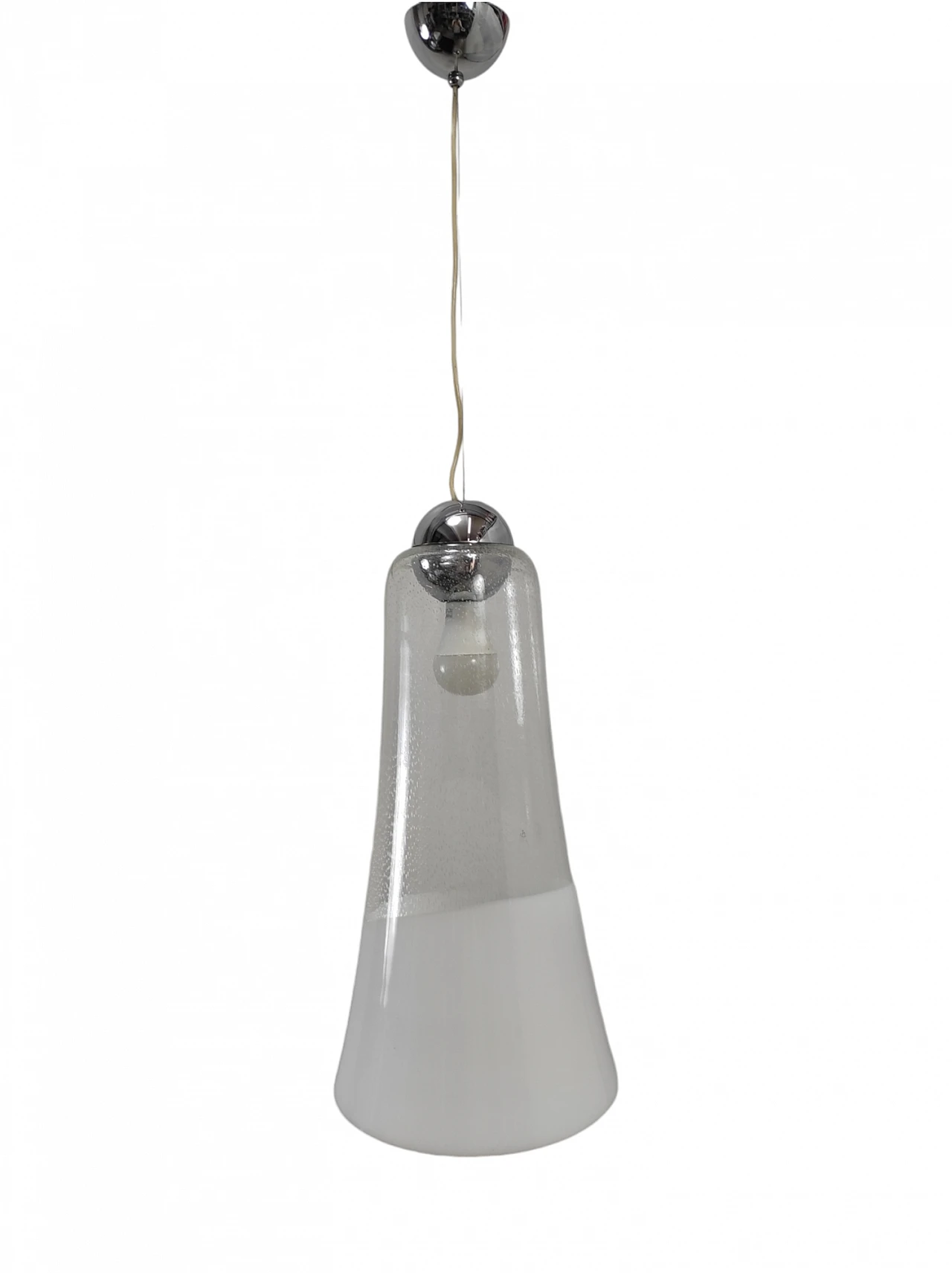 Murano glass pendant lamp from Mazzega, Italy, 1970s 1