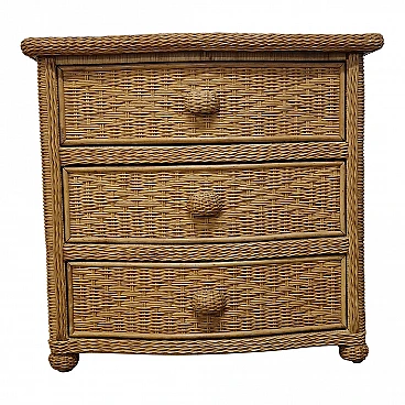 Rattan and bamboo dresser