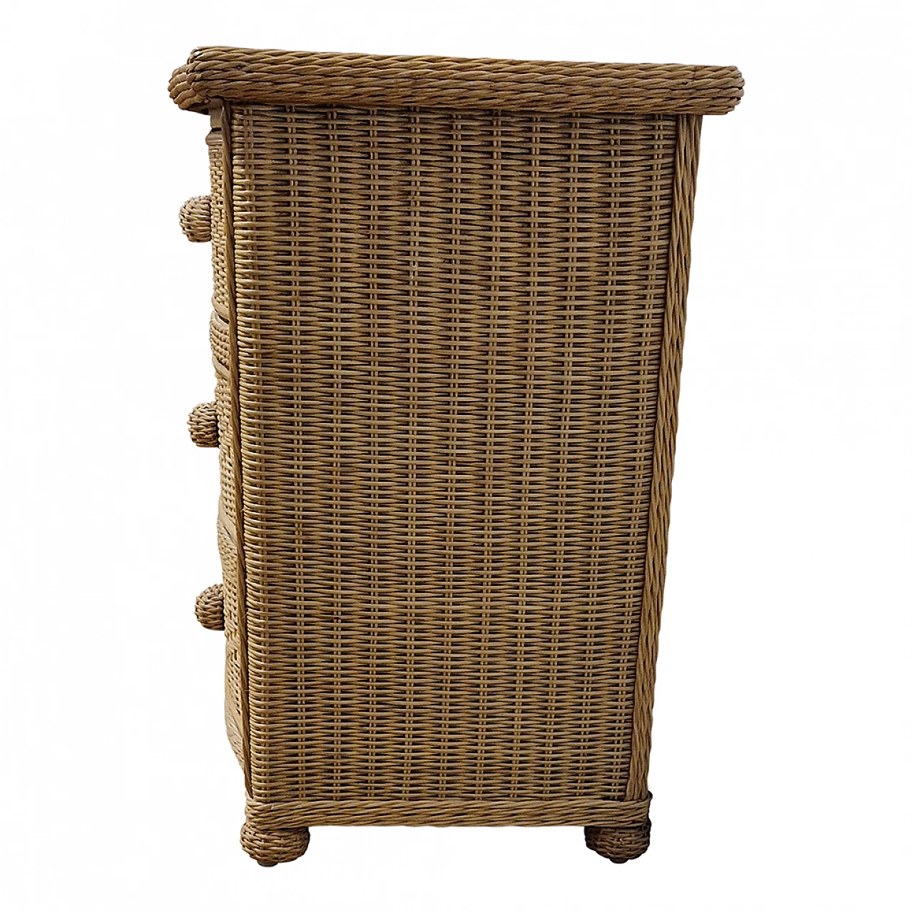 Rattan and bamboo dresser 6