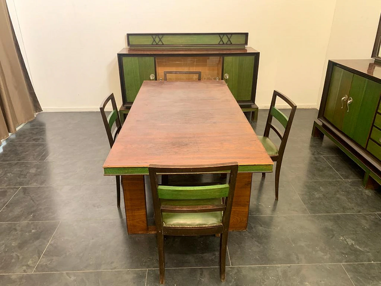 Complete rationalist dining room attributed to Giuseppe Terragni, 1930 3