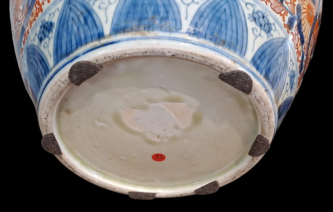 Large Imari Cachepot in japanese ceramic, 19th century 5