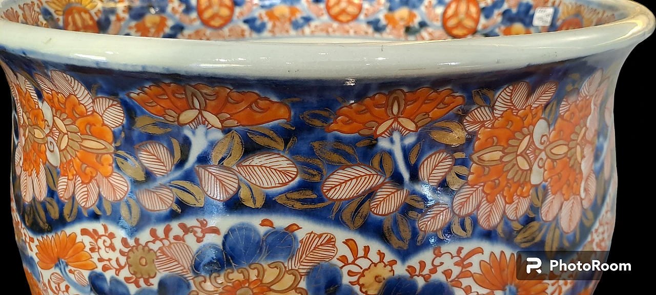 Large Imari Cachepot in japanese ceramic, 19th century 6