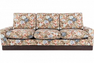 Mid-Century Modern Sofa in Floral Fabric, Italy, 1960s