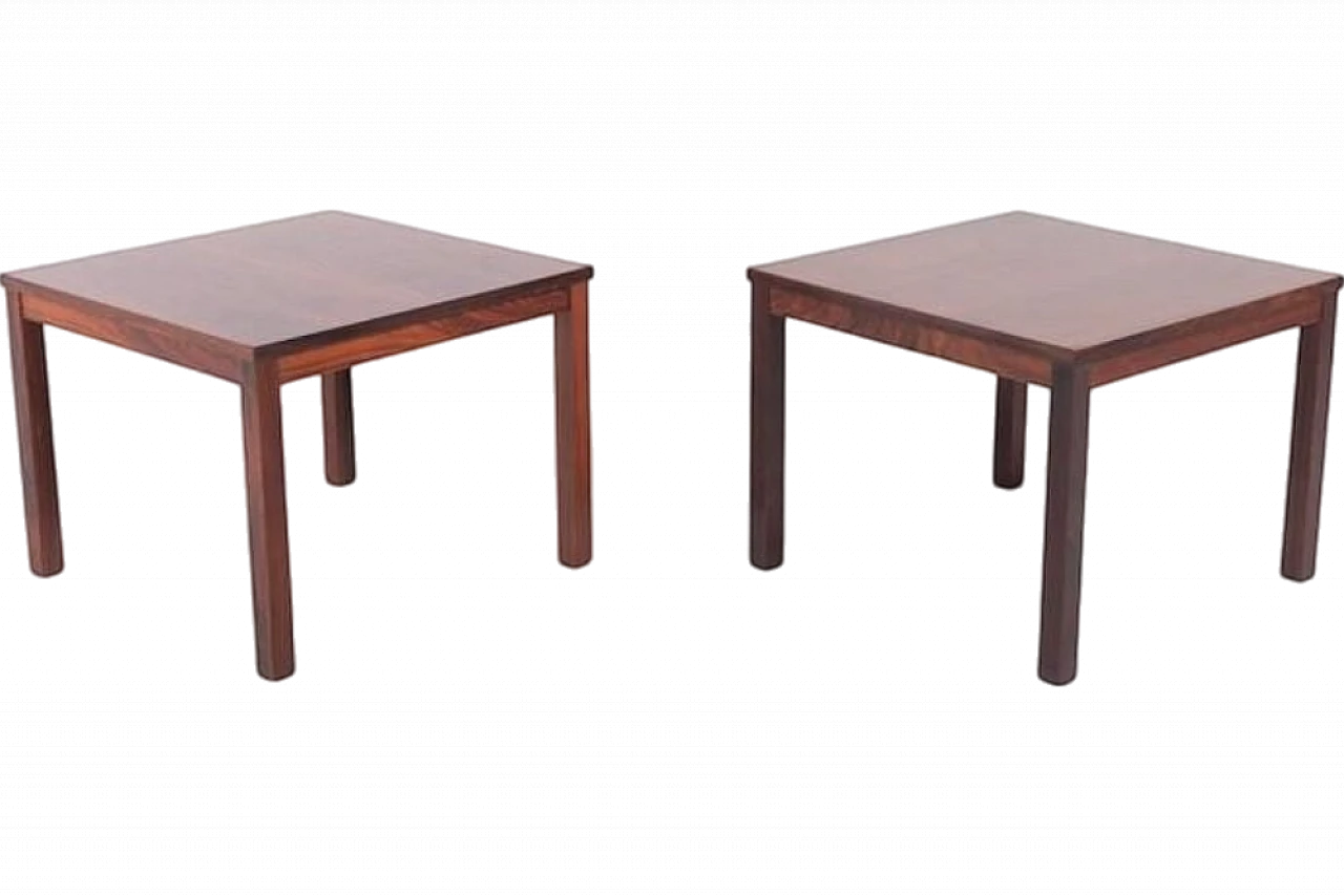 Danish Side Tables in Rosewood from Gangso Mobler, 1970s, Set of 2 17