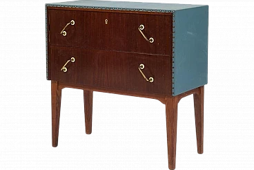 Mahogany and Teak Chest of Drawers, 1950s